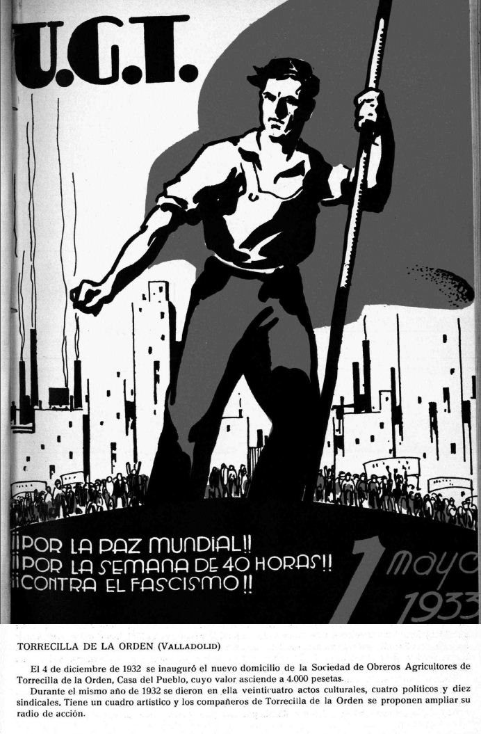 Boletin de la UGT.Mayo 1933.Nº53.Casa del pueblo deTorrecilla de la Orden.