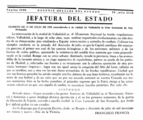 Decreto de 17 de Julio de 1939 concediendo a la ciudad de Valladolid la Cruz Laureada de San Fernando.